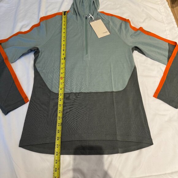 Icebreaker Sonebula 100% Merino Half Zip Hooded Base Layer Shirt - Picture 5 of 9